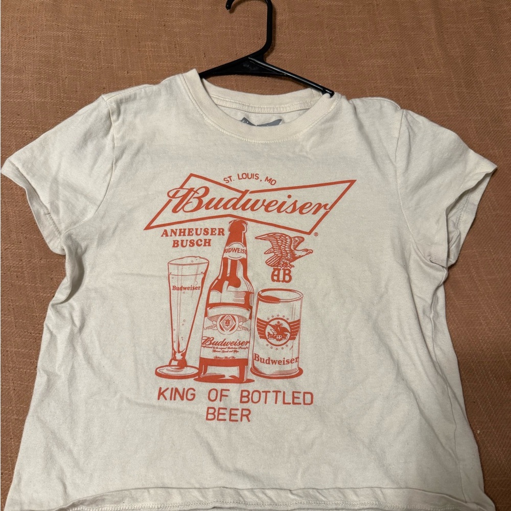 Budweiser Graphic Tee - Cream and Red